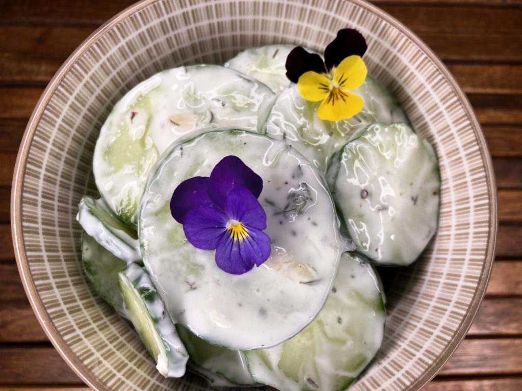 Summer cucumber salad recipe